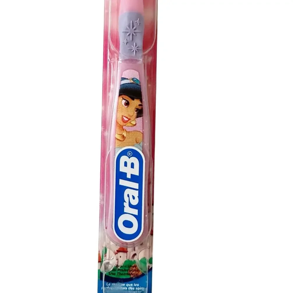 Oral-B Stages Disney Princess Jasmine Pink Stage 3 Manual Toothbrush